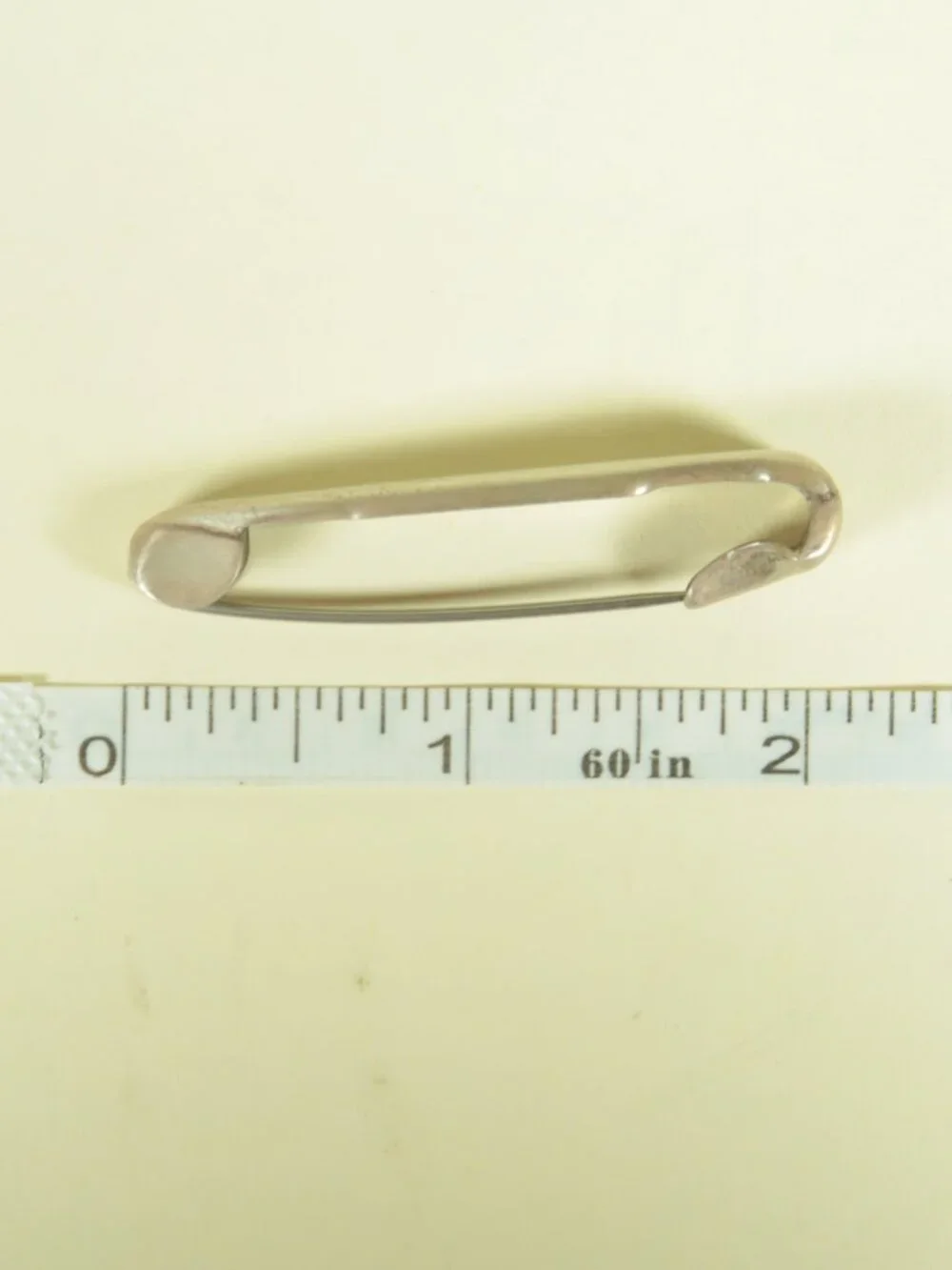 Vintage Napier Sterling Silver Diaper Pin Clean No Engraving